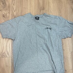 Stussy Heather Gray Short Sleeve Tee